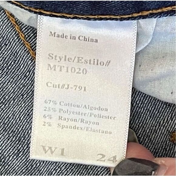 KanCan Estilo Mid Rise Destroyed Skinny Jeans Sz 24 - Picture 8 of 9